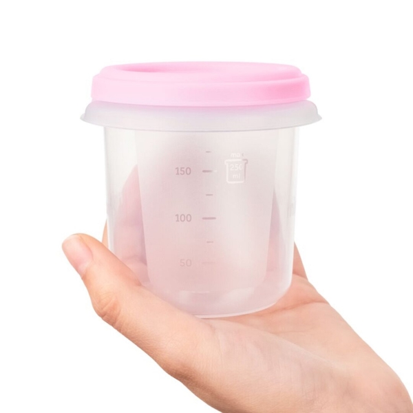 ჰერმეტული კონტეინერი Miniland 89239 Hermisized, Container Set, Roze