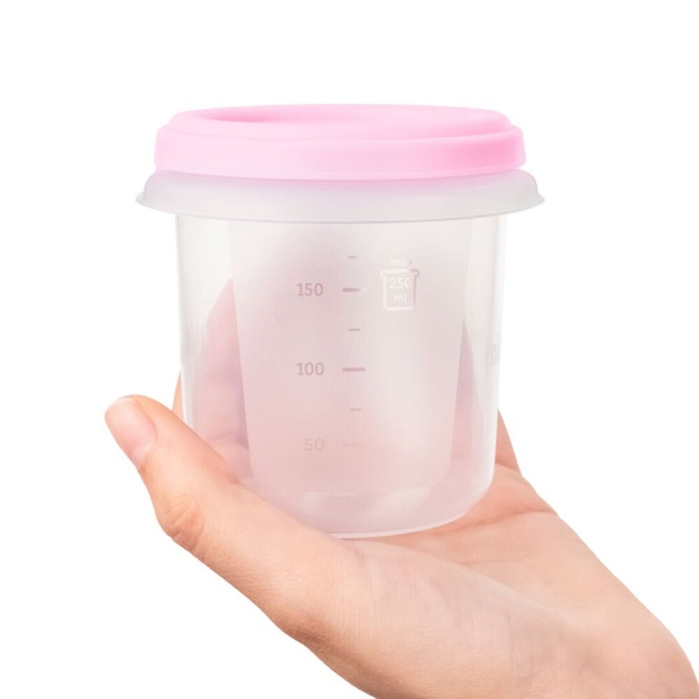ჰერმეტული კონტეინერი Miniland 89239 Hermisized, Container Set, Roze