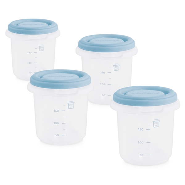 ჰერმეტული კონტეინერი Miniland 89238 Hermisized, Container Set, Azure