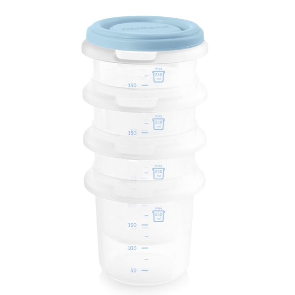 ჰერმეტული კონტეინერი Miniland 89238 Hermisized, Container Set, Azure