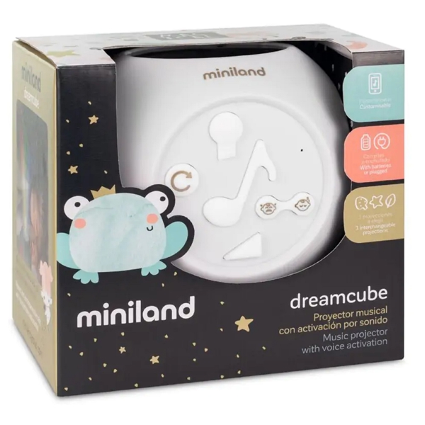 ძილის აპარატი Miniland 89311 Dreamcube Magical, Sleep Projector, White