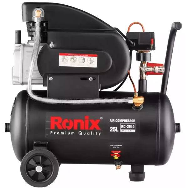 Ronix RC-2510, 25L, Air Compressor, Black