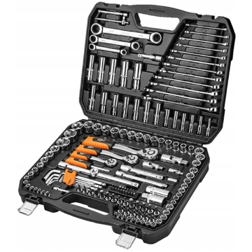 ხელსაწყოების ნაკრები Neo 08-668, 156Pcs Tool Set, Silver