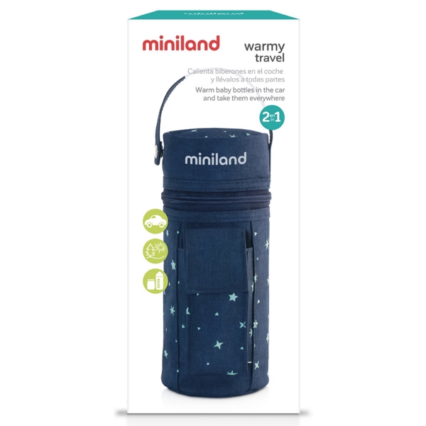 Miniland 89231 Warmy Denim, Bottle Warmer, Blue