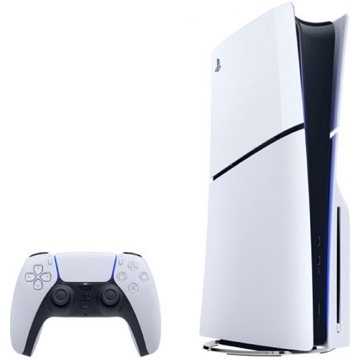 სათამაშო კონსოლი Sony PlayStation 5 Slim, PS5 Console, Disc Version + DualSense, White