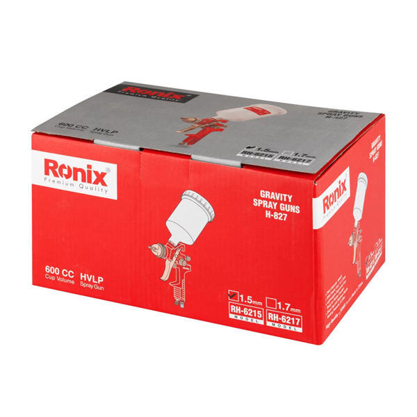 Ronix RH-6215, Air Spray Gun, White/Red