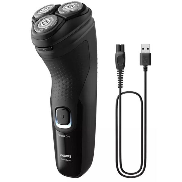 Philips X3001/00, Electric Shaver, Black