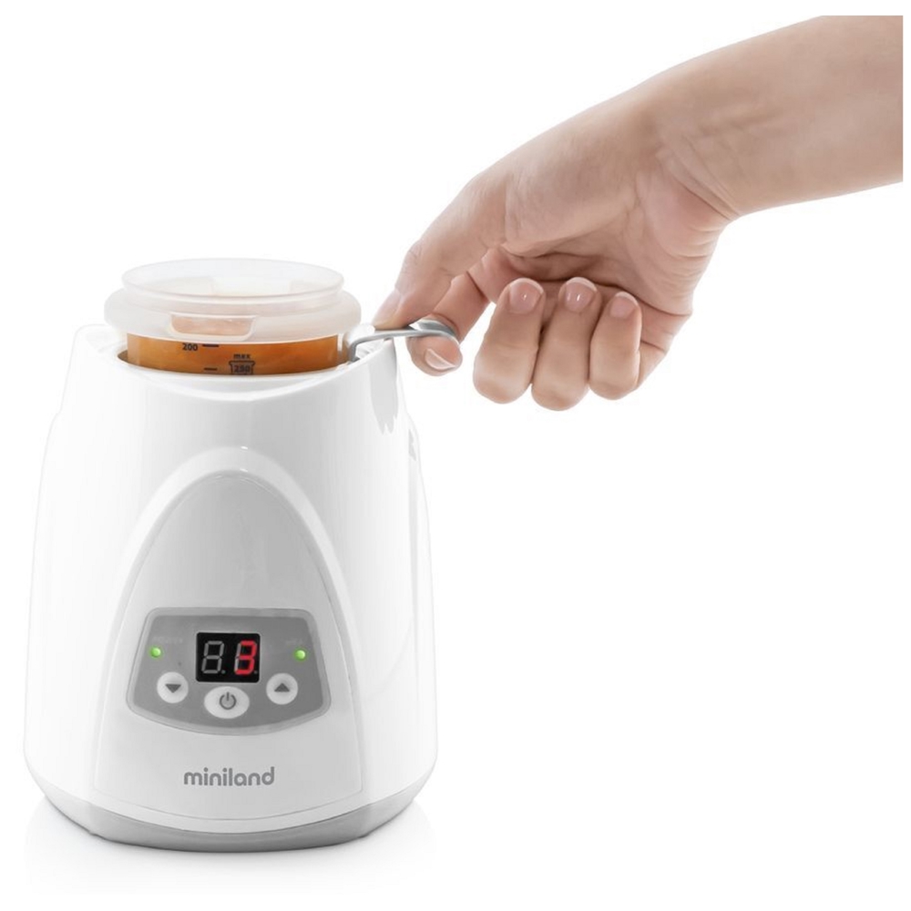 ბოთლის გამათბობელი და სტერილიზატორი Miniland 89205 Warmyplus Digy, Bottle Warmer, White