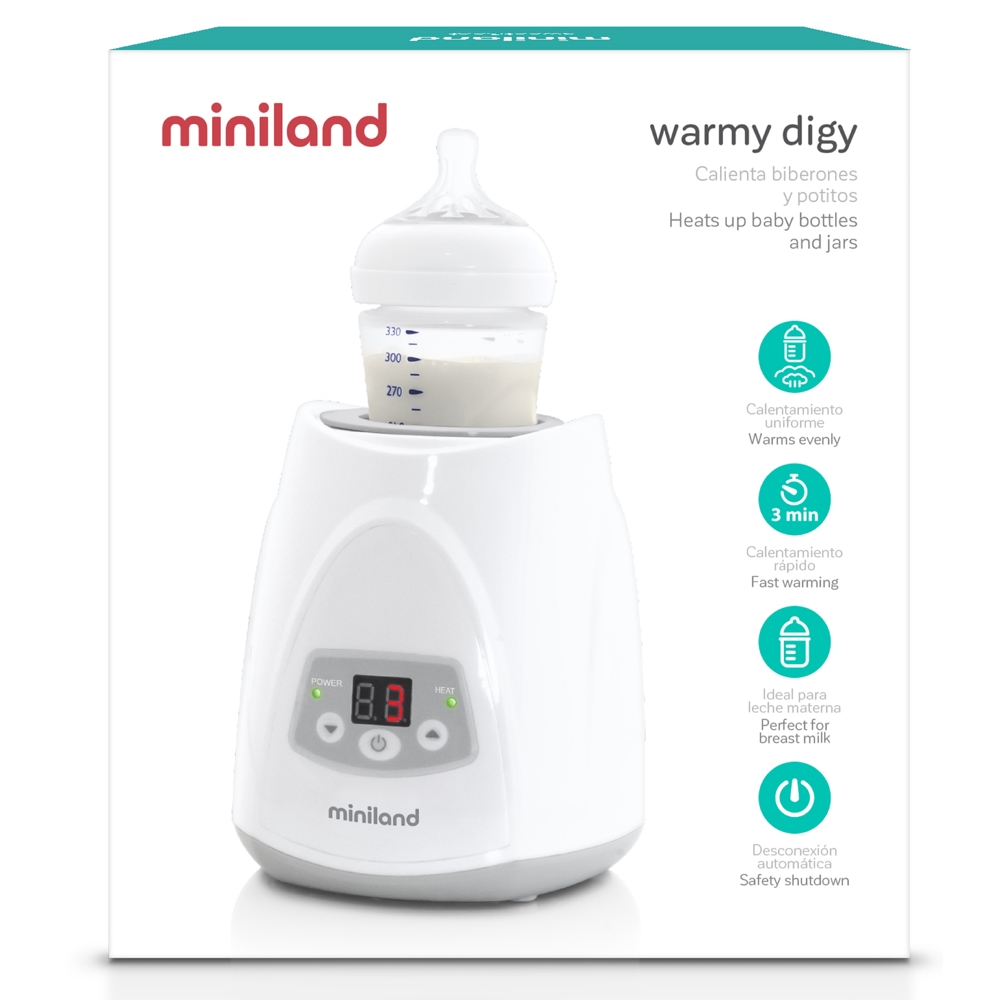 Miniland 89204 Warmy Digy, Bottle Warmer, White