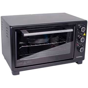 ელექტრო ღუმელი Luxell N46KMBO BLACK NEKD, 1800W, 46L, Electric Oven, Black