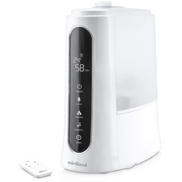 ჰაერის დამატენიანებელი Miniland 89208 Humitouch Pure, 40m², Air Humidifier, White