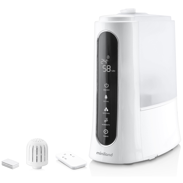 ჰაერის დამატენიანებელი Miniland 89208 Humitouch Pure, 40m², Air Humidifier, White