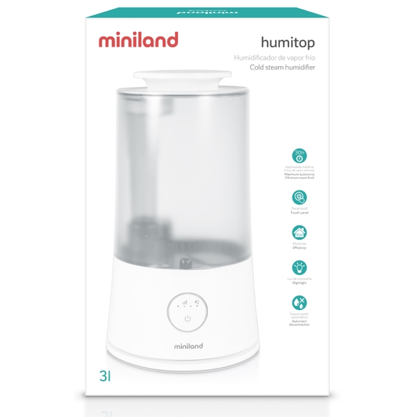 Miniland 89319 Humitop, 30m², Air Humidifier, White