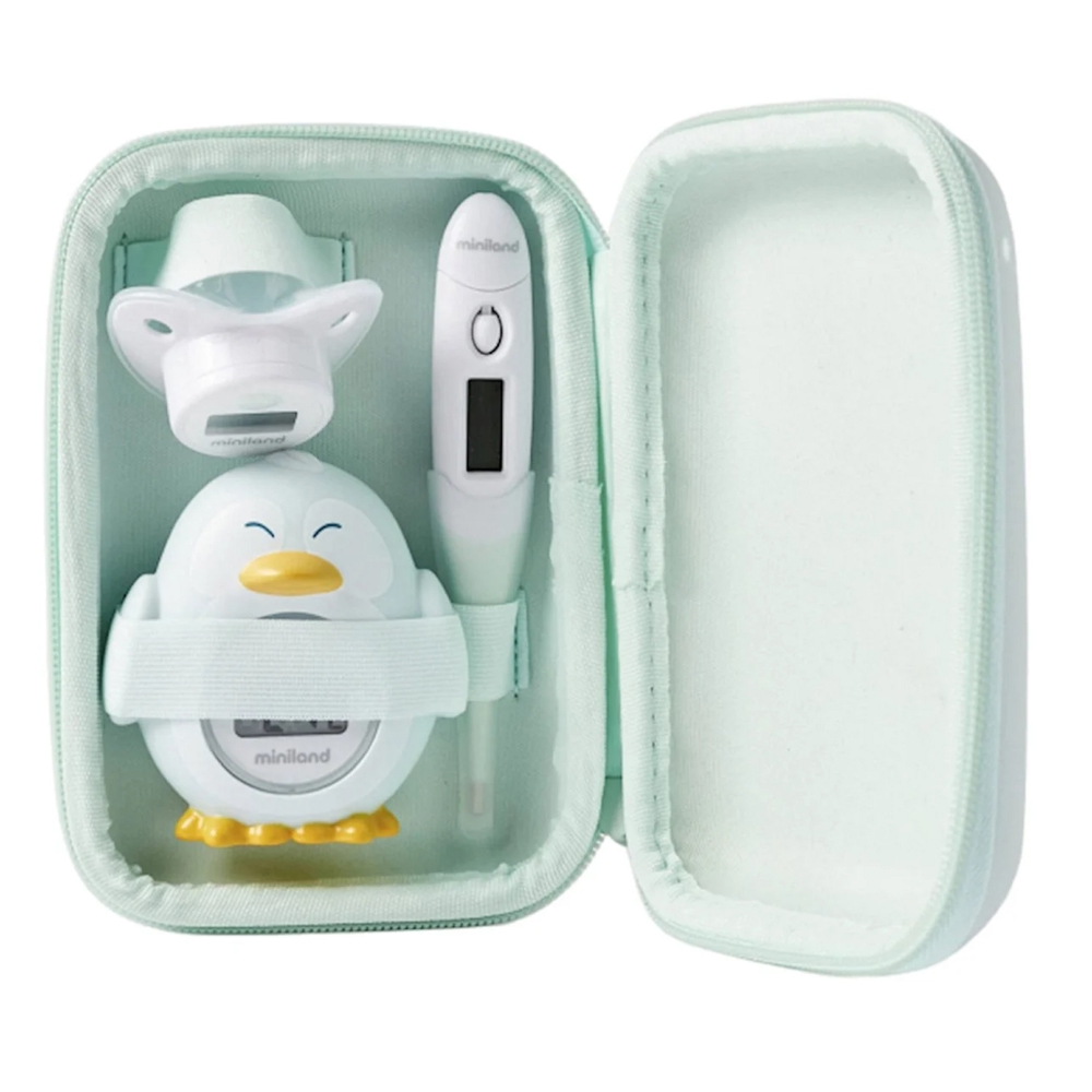 სხეულის და წყლის თერმომეტრის ნაკრები Miniland 89511, Thermo Kit, Mint