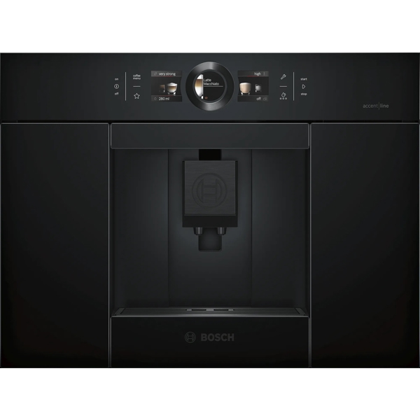 Bosch CTL836EC6, 1600W, 2.4L, Built-in Coffee Machine, Black