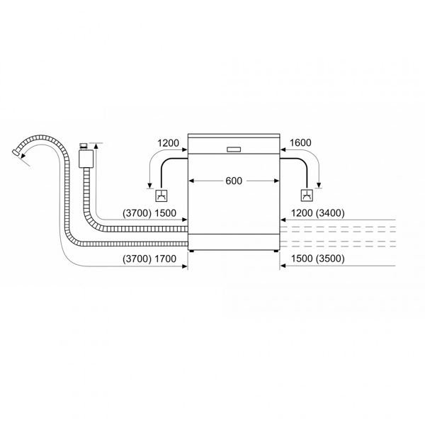 Bosch SMV4HMX65Q, A++, Built-in Dishwasher, White