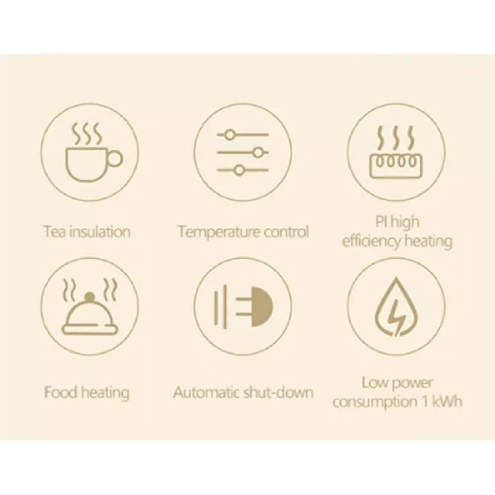 Xiaomi S10 IP Lofans, 24W, Thermostatic Coaster, Purple