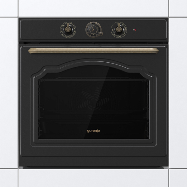 Gorenje BOS67372CLB, 77L, Built-In, Black