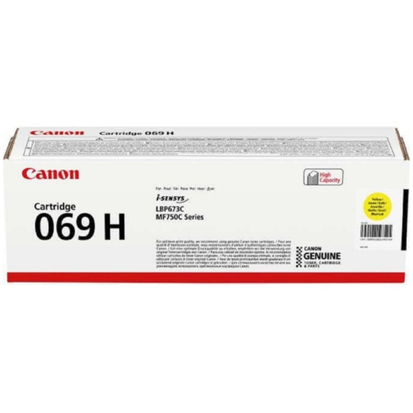 კარტრიჯი Canon 5095C002AA CRG-069H, Toner Cartridge, 5500P,  Yellow