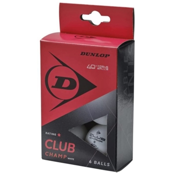 მაგიდის ტენისის ბურთი Dunlop 827DO679345N D TT 40+ CLUB CHAMP, 6PCS