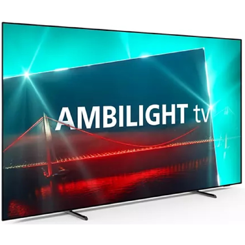 ტელევიზორი Philips 48OLED718/12 Ambilight, 48", 4K UHD, Smart TV, Android TV, USB, HDMI, LAN, BT, WIFI, Black