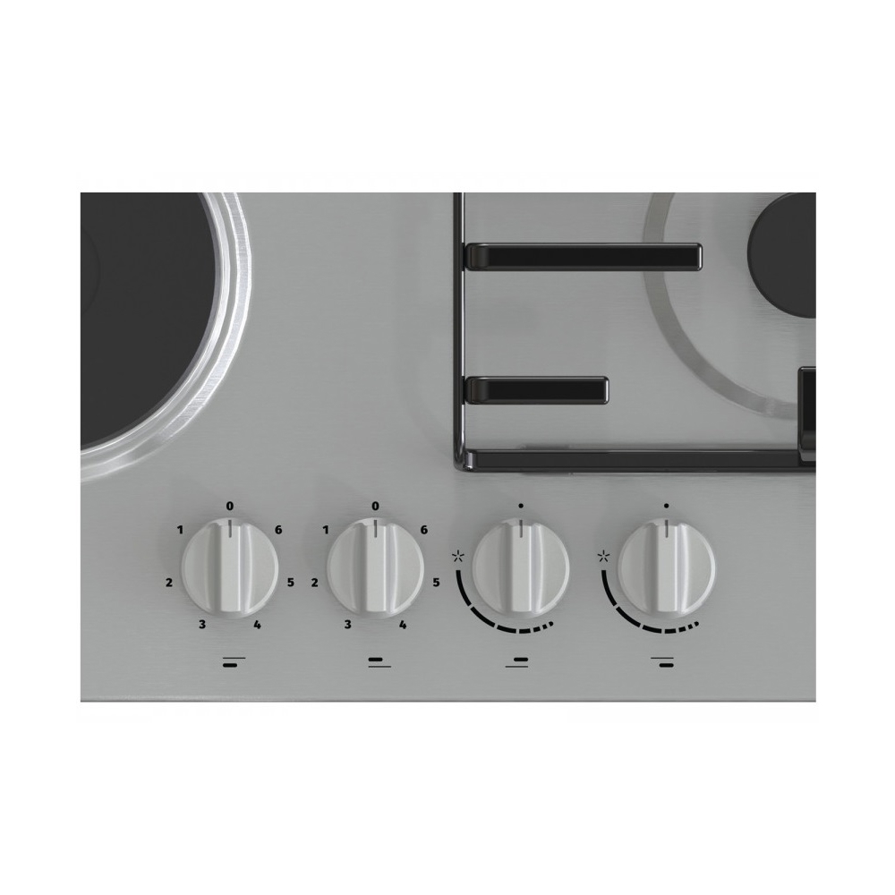 ჩასაშენებელი ქურის ზედაპირი Gorenje GE690X, Built-in, Silver