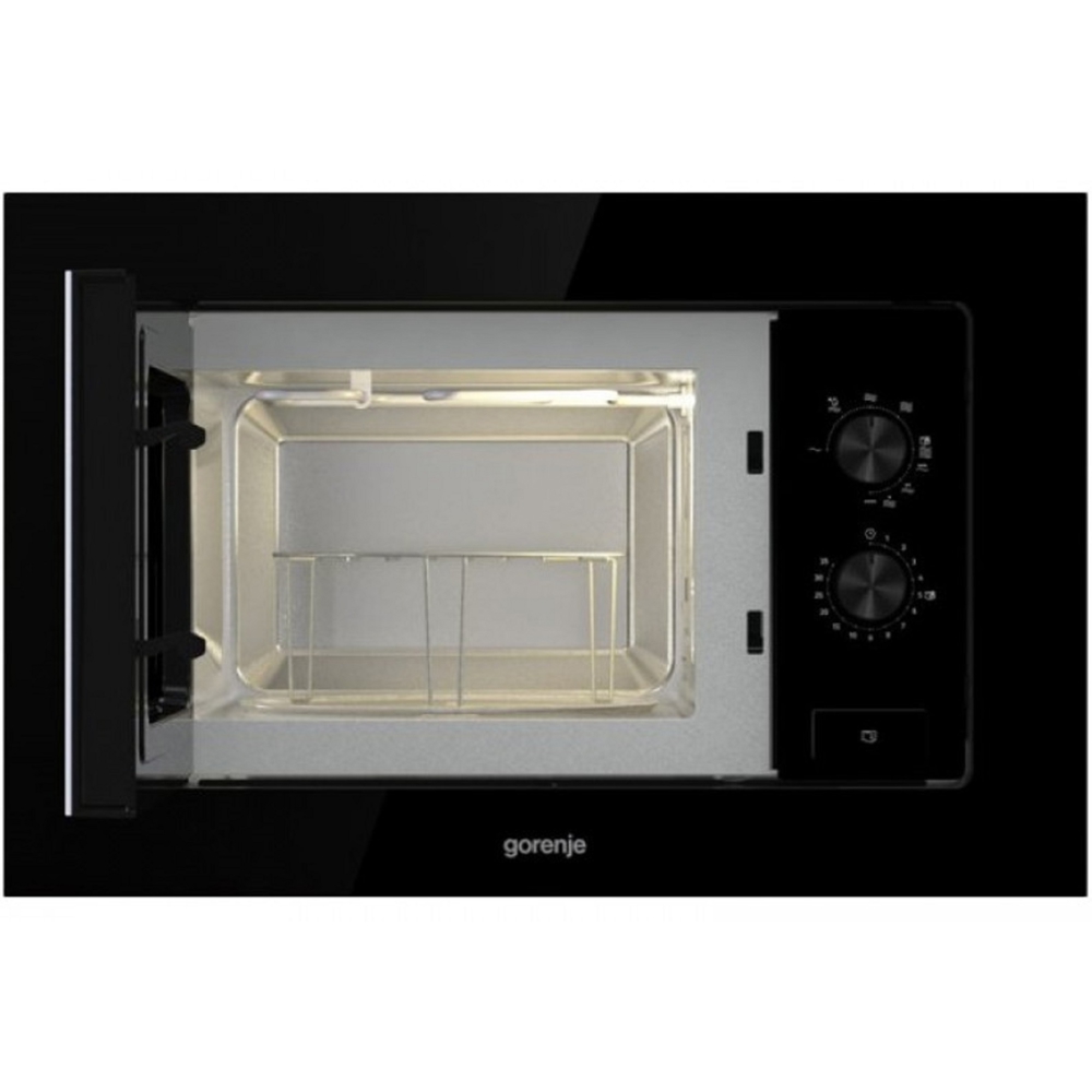 ჩასაშენებელი მიკროტალღური ღუმელი Gorenje BM201EG1BG, 800W, 20L, Built-In Microwave Oven, Black
