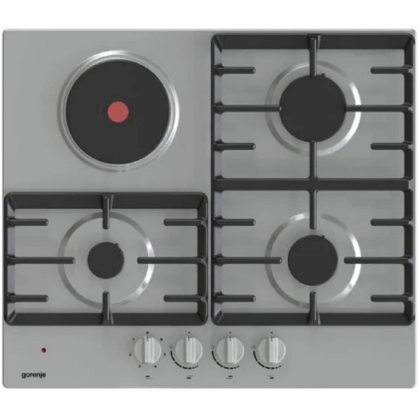 ჩასაშენებელი ქურის ზედაპირი Gorenje GE681X, Built-in, Silver