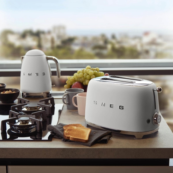 Smeg TSF01WHMEU, 950W, Toaster, White