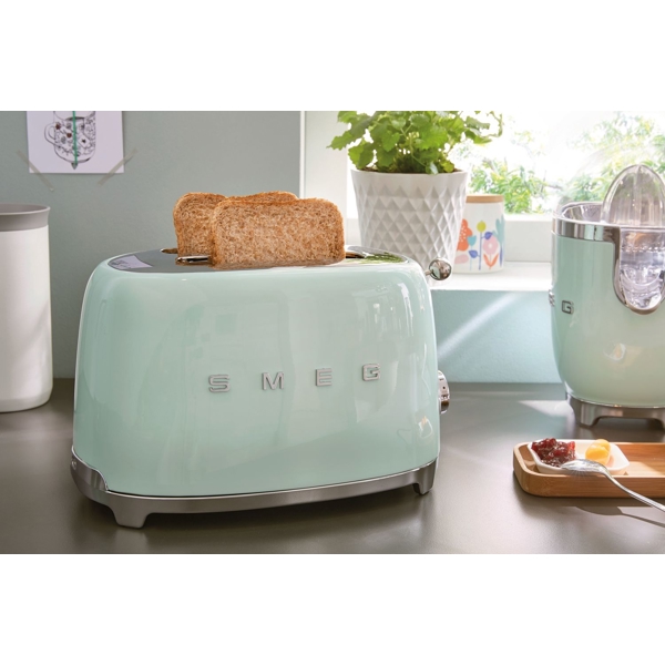 ტოსტერი Smeg TSF01PGEU, 950W, Toaster, Green