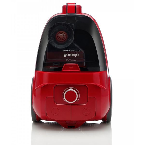 Gorenje VC2302GALRCY, 2300W, 3.3L, Vacuum Cleaner, Black/Red