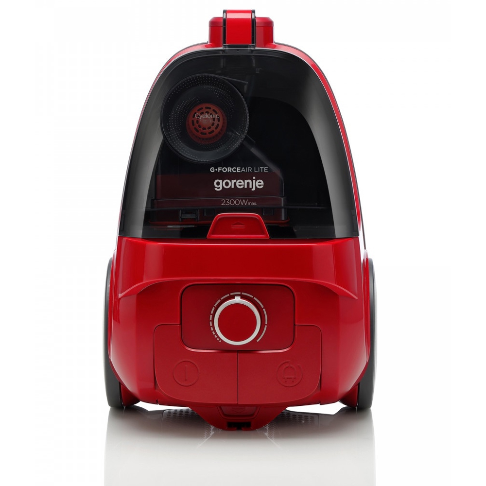 Gorenje VC2302GALRCY, 2300W, 3.3L, Vacuum Cleaner, Black/Red