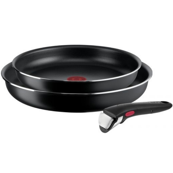 ტაფების ნაკრები Tefal L1549013, 2in1, Pan Set, Black