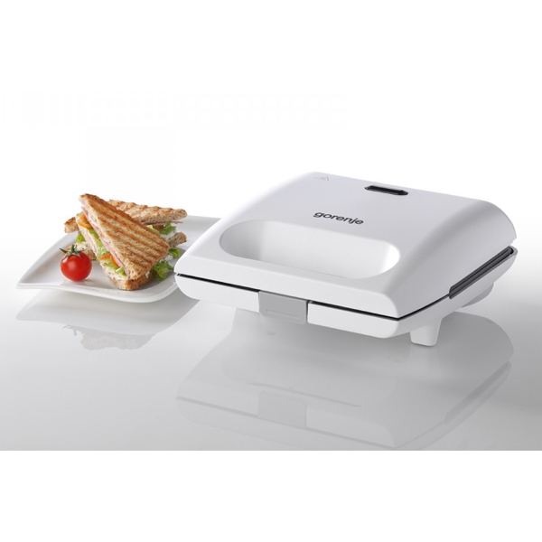 სენდვიჩის აპარატი Gorenje SM701GCW, 700W, Sandwich Maker, White