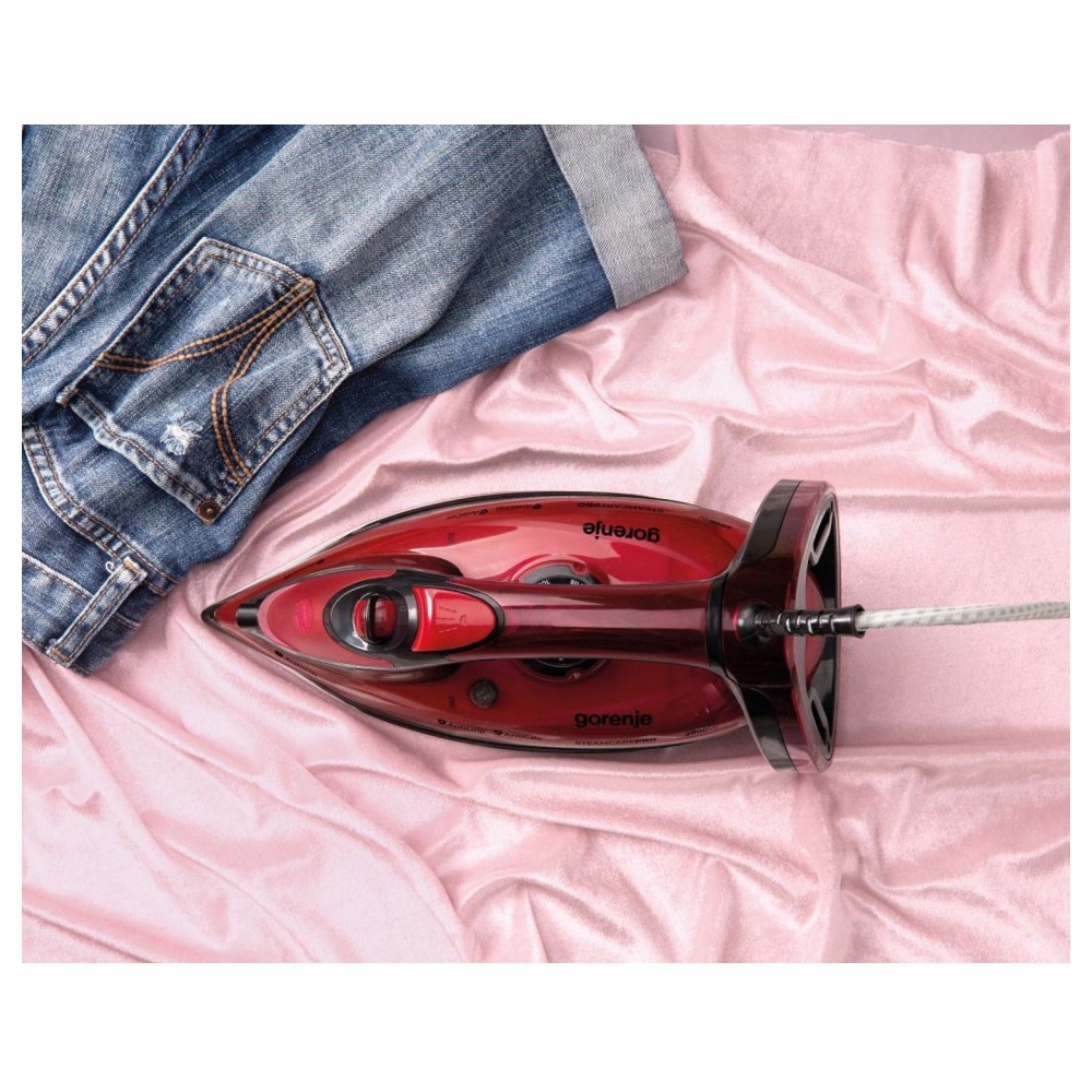Gorenje SIH2800BF, 2800W, 350ML, Steam Iron, Black/Red