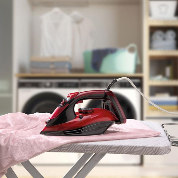 ორთქლის უთო Gorenje SIH2800BF, 2800W, 350ML, Steam Iron, Black/Red