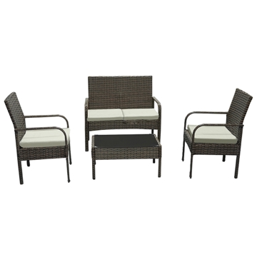 ბაღის ავეჯის ნაკრები OEM Hom-006_COSY, Garden Furniture Set, Black