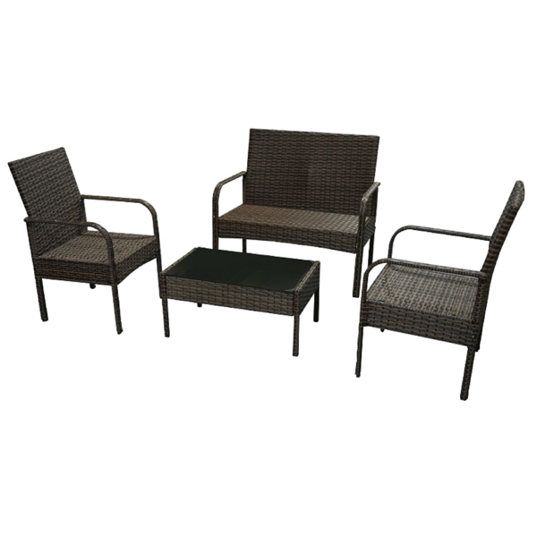 OEM Hom-006_COSY, Garden Furniture Set, Black