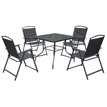 OEM Hom-005_BASIC, Garden Furniture Set, Black