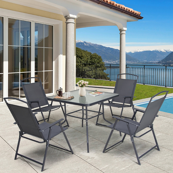 OEM Hom-005_BASIC, Garden Furniture Set, Black