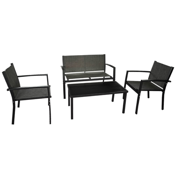 OEM Hom-001_NEXUS, Garden Furniture Set, Black