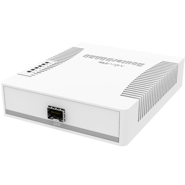 MikroTik CSS106-5G-1S, 5-Port Gigabit, PoE+ Switch, White