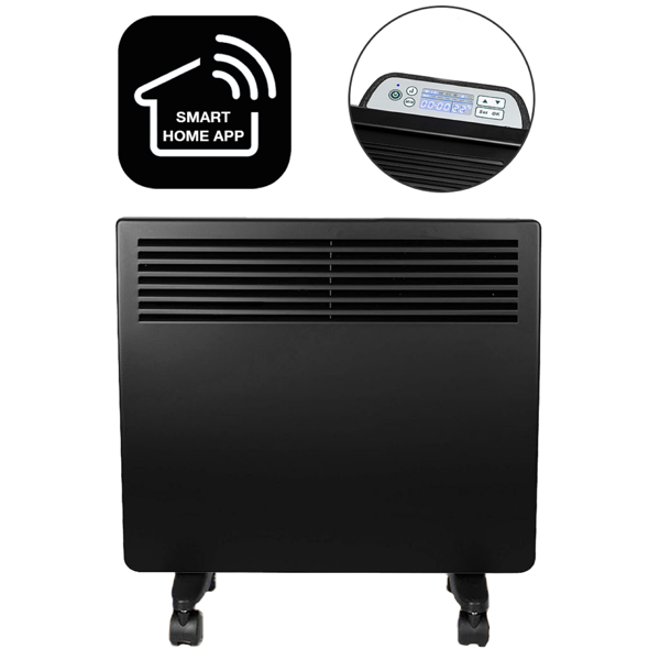 ელექტრო გამათბობელი OEM NDM-15DW, 1500W, 15m², Electric Heater, Black