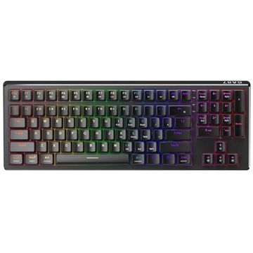 კლავიატურა 1STPlayer GA87(RGB)-BK-RED/SW, Wired, RGB, USB, Gaming Keyboard, Black