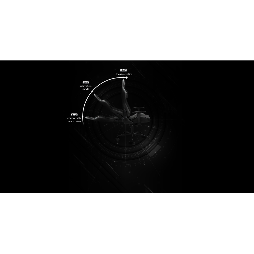 1STPlayer S02-BK, Gaming Chair, Black