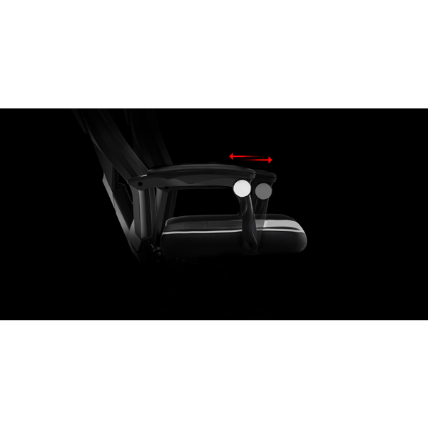 გეიმერული სავარძელი 1STPlayer P01-BW, Gaming Chair, Black/White