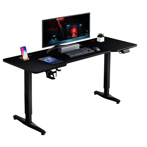 Gaming მაგიდა 1STPlayer MOTO-E1460-BK, Gaming Desk, Black