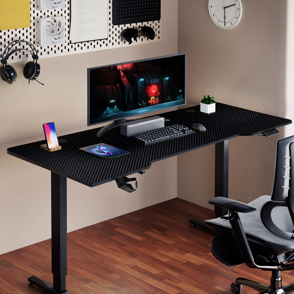 Gaming მაგიდა 1STPlayer MOTO-E1460-BK, Gaming Desk, Black