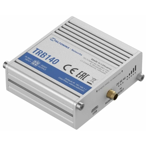 4G როუტერი Teltonika TRB140, 150Mbps, LTE Router, White