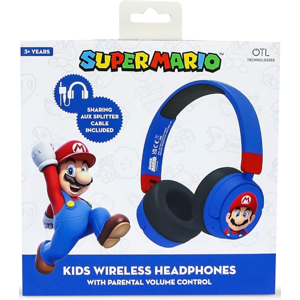 OTL SM1001 Super Mario, Headset, Wireless, Bluetooth, Blue